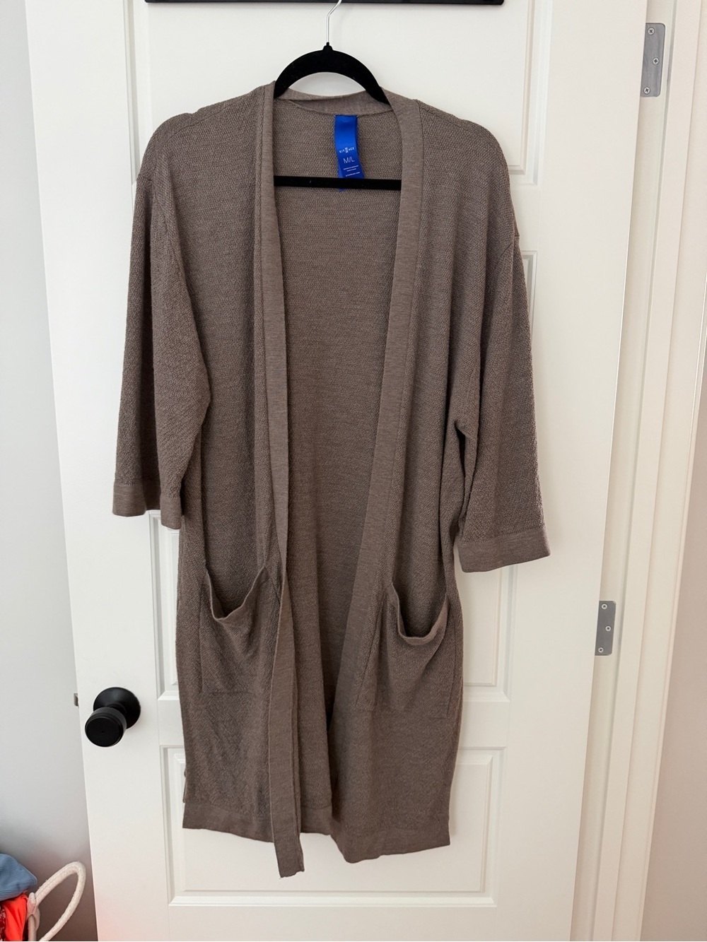 Kit and Ace Merino Wool Sweater - Royal Blue and Charcoal